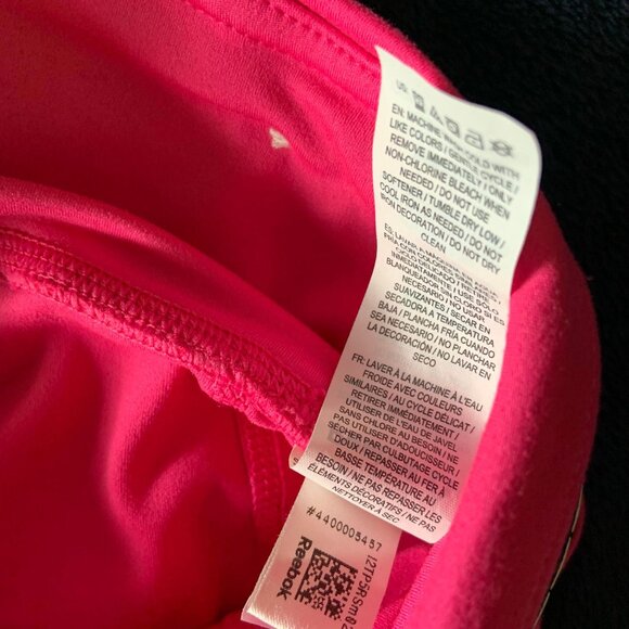 Bright Pink Reebok leggings/capri 21'', size M - Picture 2 of 5